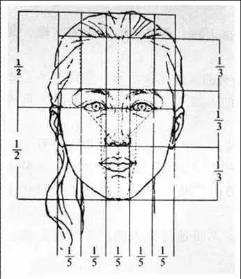 人物素描三庭五眼基础教学