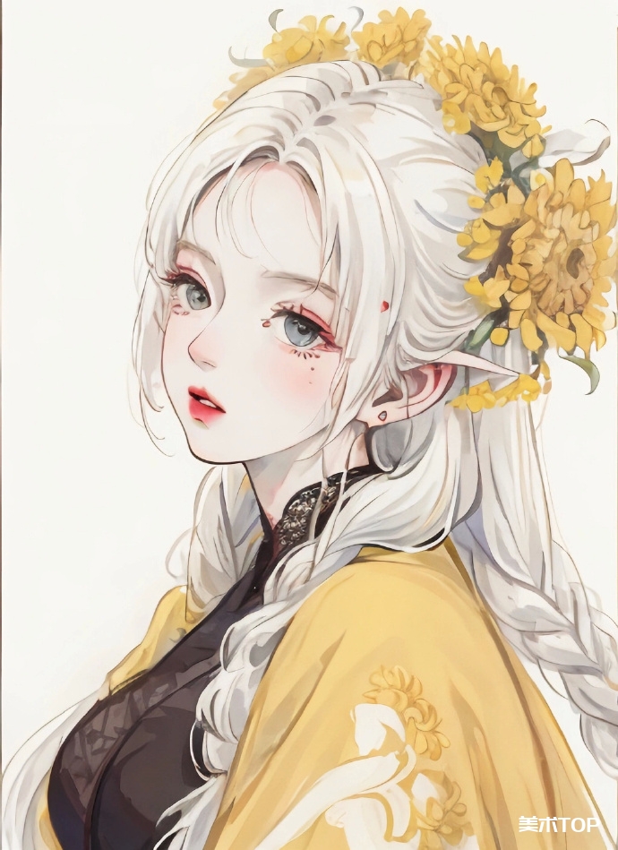 插画｜百妖花谱｜菊花妖｜ ​​​